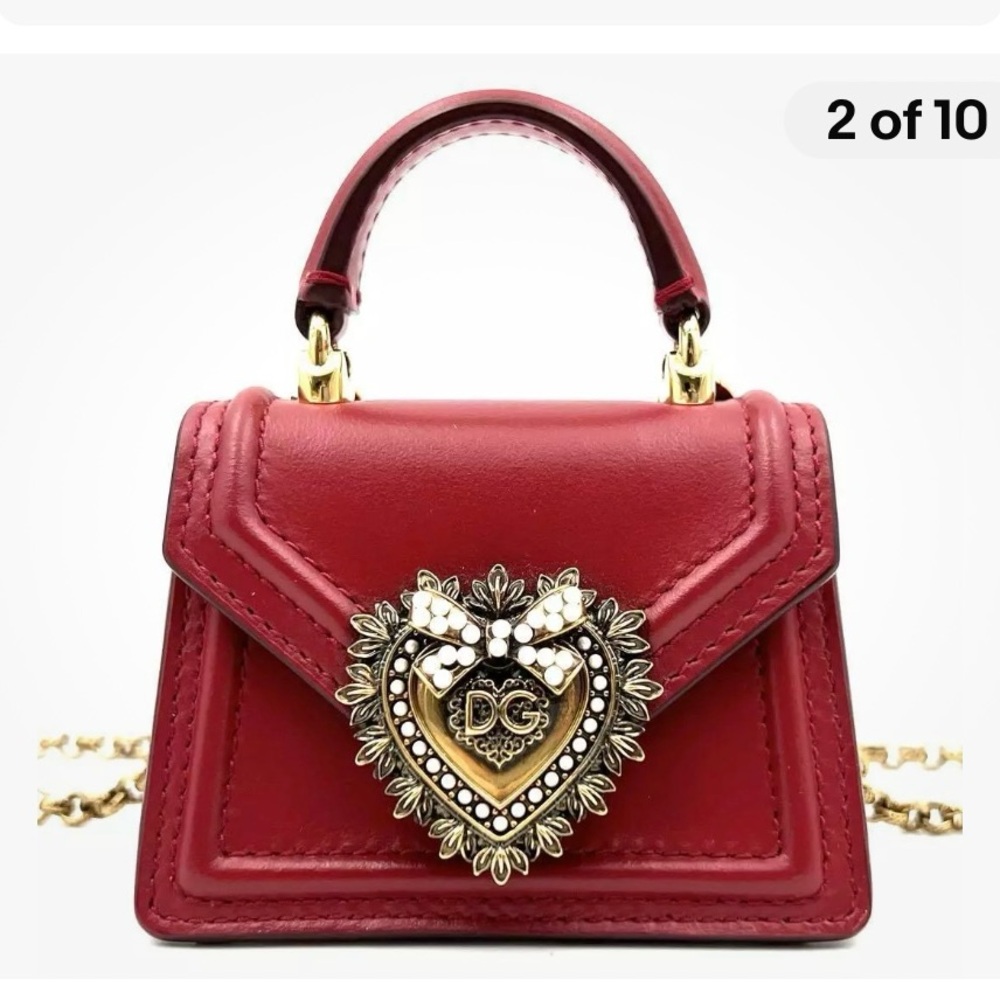 NEAR MINT! DOLCE & GABBANA Devotion Micro Bag with Box